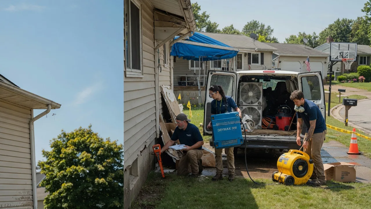 Ceiling Leak Cleanup in Kettlersville, OH near me